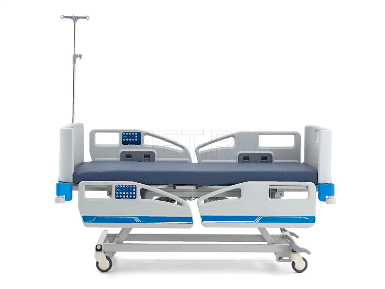 Горизонтальное положение ложа на максимальной высоте A8 Приводы LINAK Функциональная кровать реанимационного класса с электрическим подъёмным механизмом рычажного типа.