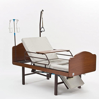 Медицинская функциональная кровать на ножках с функцией кардиокресло