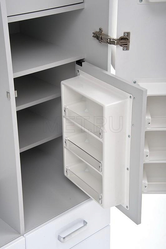 ША02-01 Шкаф для медикаментов, аптечный (850*550*1700) МЕТ