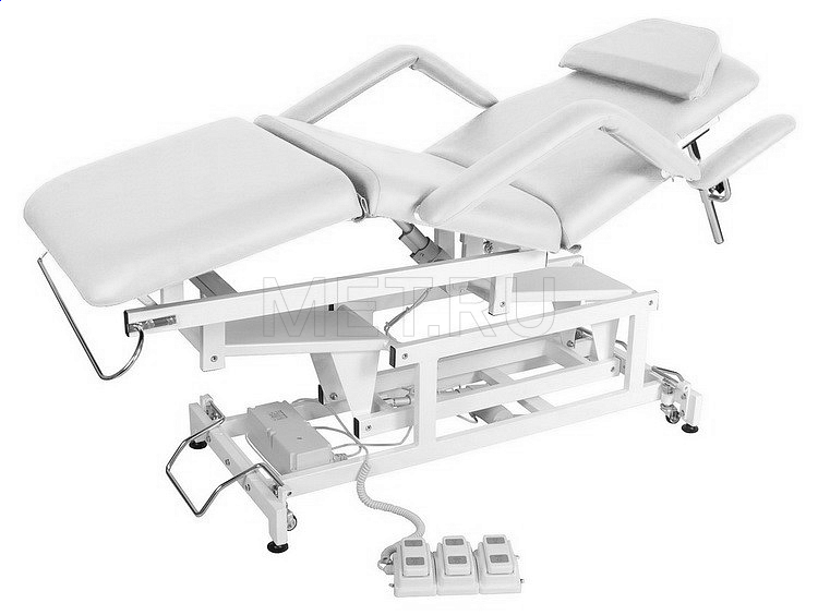 Med-Mos DB-9 ММКМ-2 (КО-071) Массажный стол с электроприводными регулировки высоты и положения секций, белый от производителя