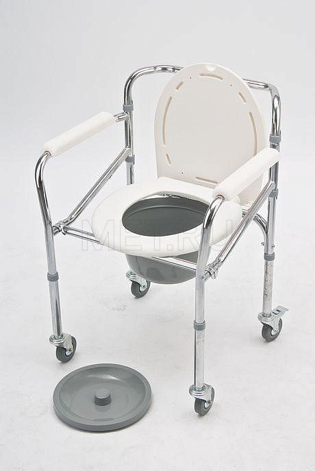 FS 696 Кресло-туалет складное с хромированной рамой МЕТ