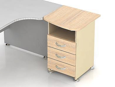 МЕТ Modern М20.4+М36+М22 Каркас приставной тумбы с правым топом от производителя