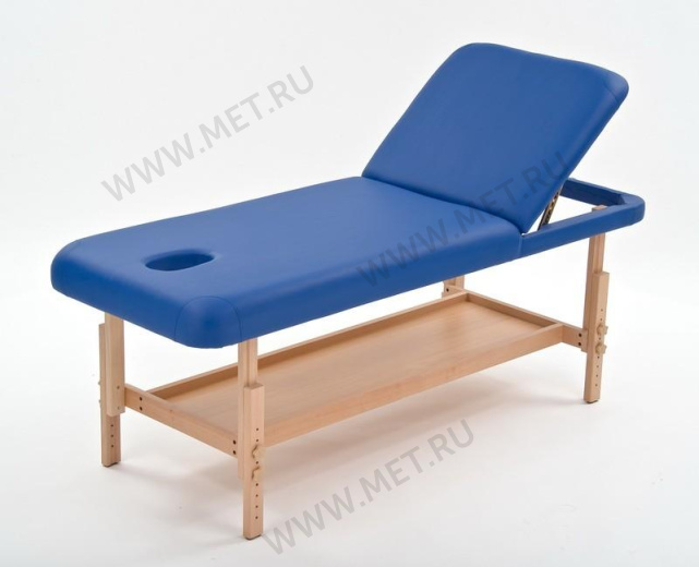 FIX-1A Массажный стационарный стол с рамой из бука и вырезом для лица, синий от производителя