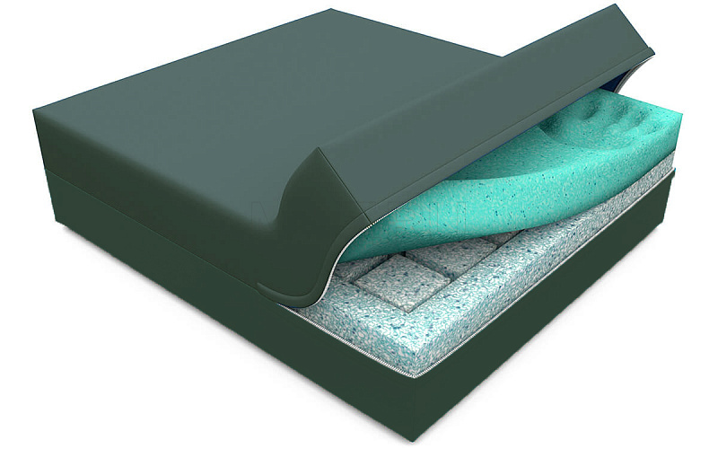 MET FOAM Противопролежневая подушка из штробированного ПВВ с верхним слоем из вискоэластичной пены MET