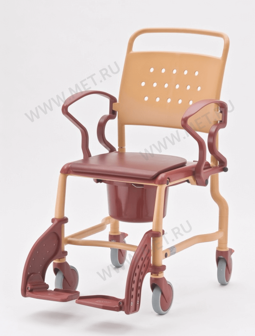 Rebotec Бонн Туалетный стул на колёсах терр/рубиновый от производителя