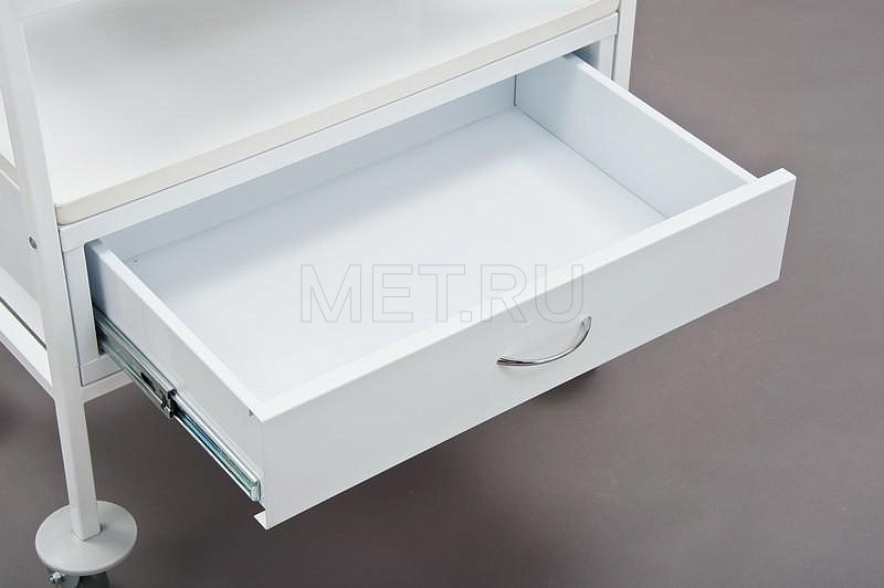 СМ.03.02 УЦЕНКА Стол манипуляционный с пластиковыми столешницей и полками