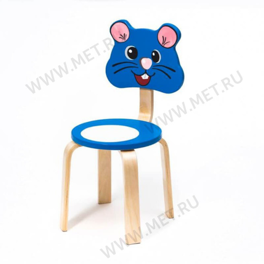 Мышонок (каркас - гнутоклееная фанера) Детский стульчик для педиатрических ЛПУ и дошкольных учреждений от производителя