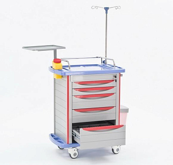 Стол для экстренной реанимации с большим ящиком внизу