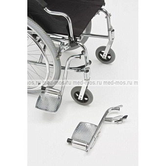 Кресло-коляска механическое стальное (пневмо)