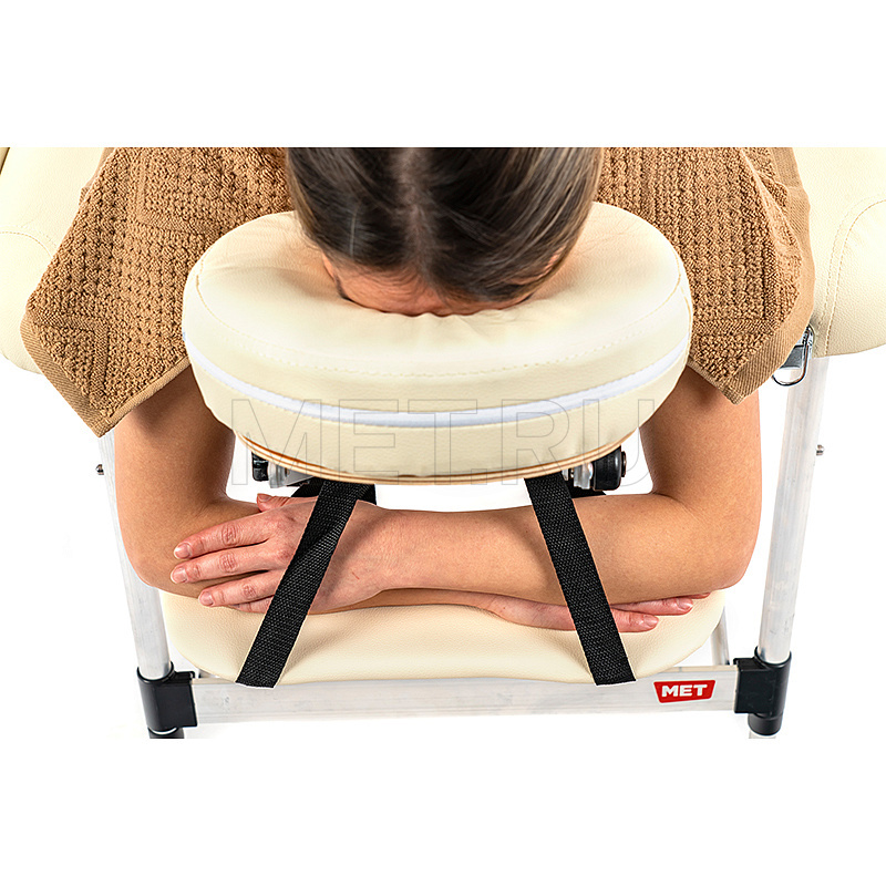 MET Comfort A3 Стол массажный, алюминиевый 3-х секционный, кремовый MET