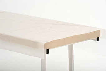 Одноразовая простыня из материала СМС, цвет белый 200х80 см