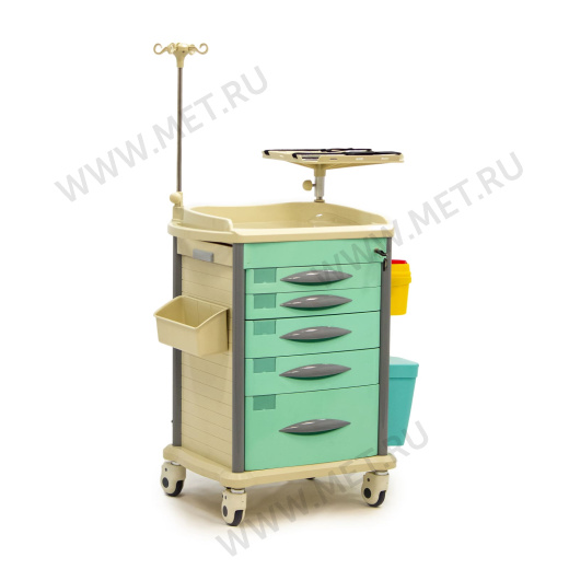 MET PSC-140 Стол реаниматолога, цвет Тиффани от производителя