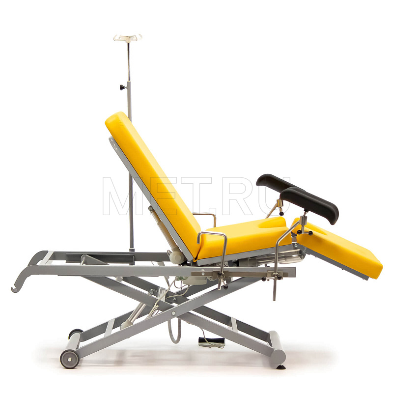 МЕТ KR 16 Гинекологическое кресло-кровать с электроприводом и со стулом для врача в комплекте MET