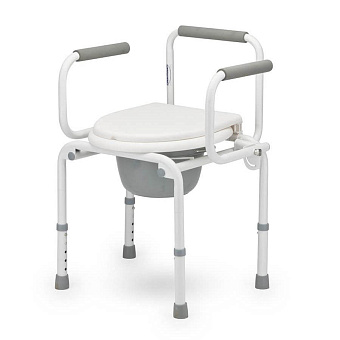 Кресло-туалет с откидывающимися поручнями