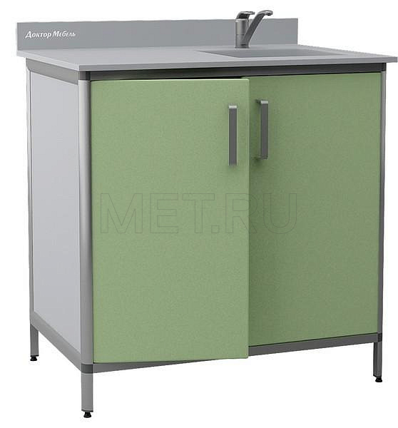 Лабораторный стол-тумба с мойкой ДМ-1-011-05 Лабораторный стол-тумба с мойкой