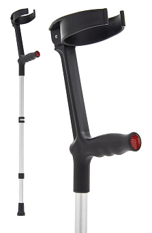 Костыль-канадка с узкой локтевой фиксацией предплечья