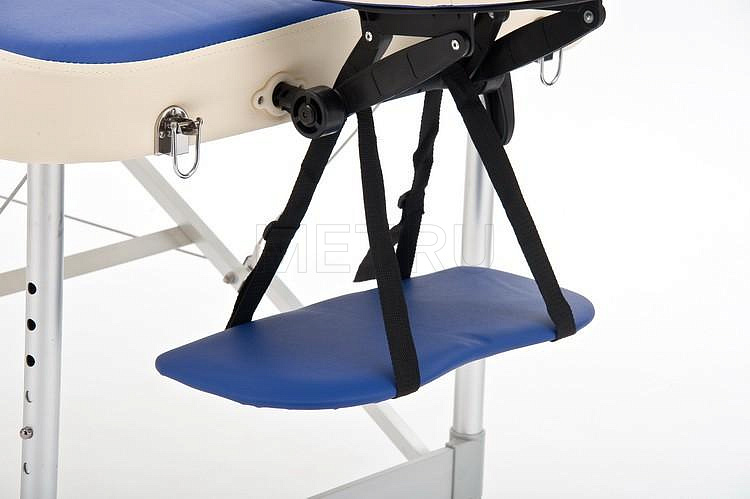 JF AL01А Стол массажный переносной алюм. син-крем/мк MET