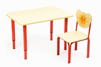 Детский стол на металлокаркасе для педиатрических ЛПУ и дошкольных учреждений