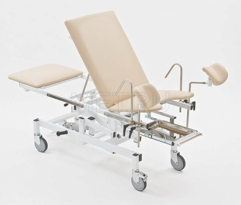 КСМПУ-07г Стол перевязочно/гинекологический на гидроприводе(белый) MET