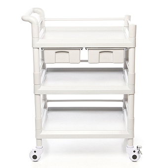 Стол манипуляционный пластиковый с двумя выдвижными ящиками