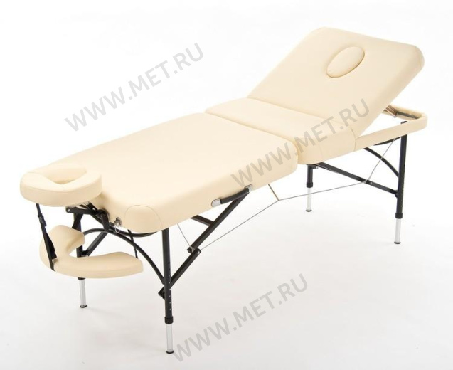 Wendermann Alum 03 Массажный стол 3-секционный,  с подъемным подголовником, кремовый от производителя