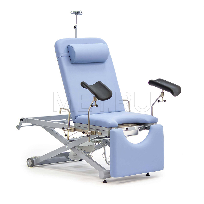 МЕТ KR 16 Гинекологическое кресло-кровать с электроприводом и со стулом для врача в комплекте MET