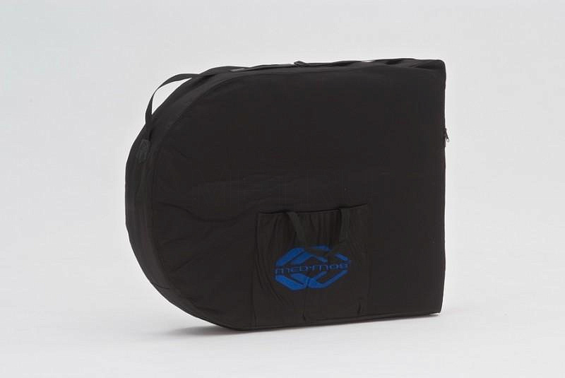 Wendermann Wood Oval-01 Стол массажный переносной на деревянном каркасе, синий-кремовый MET