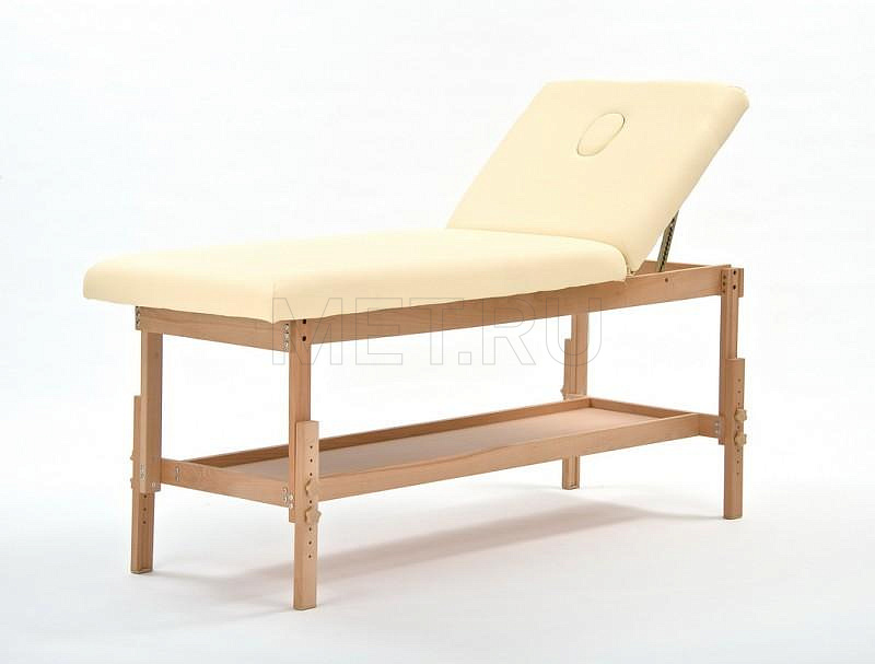WOOD FIX-1A (JFAL01-F) Стол массажный стационарный с рамой из бука, бежевый от производителя