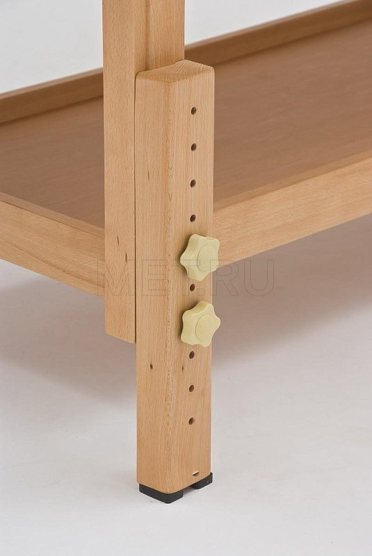 Wendermann WOOD 0A Кресло-стол косметологическое (массажное) с рамой из бука, кремовый МЕТ