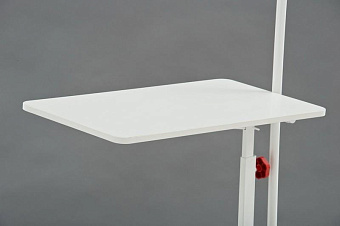 Столик прикроватный с откидной столешницей, корзиной и инфузионной стойкой