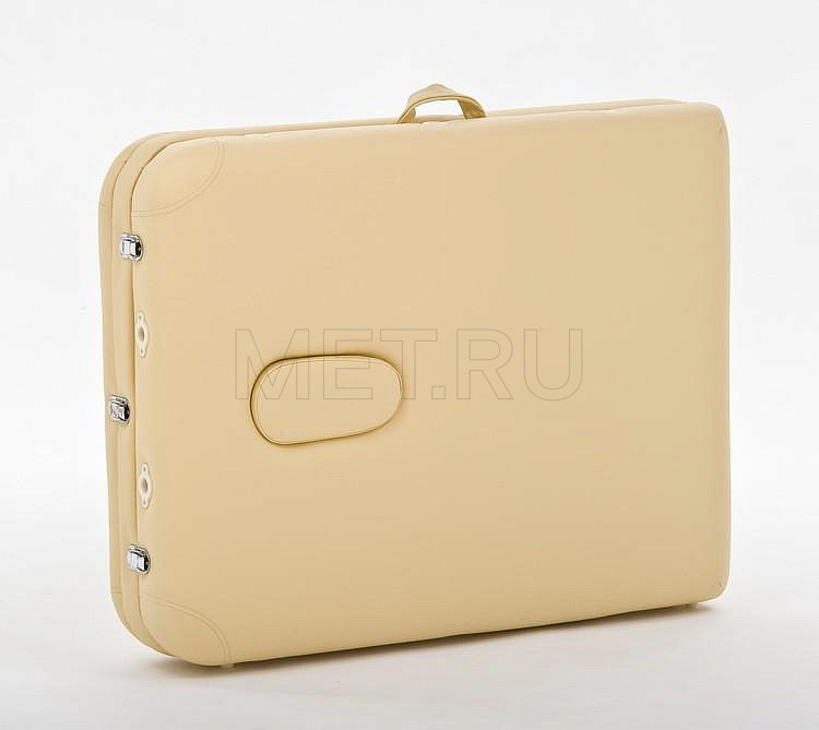 JFAL03А Легкий трёхсекционный алюминиевый массажный стол, бежевый MET