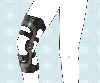 Коленный ортез, жёсткий