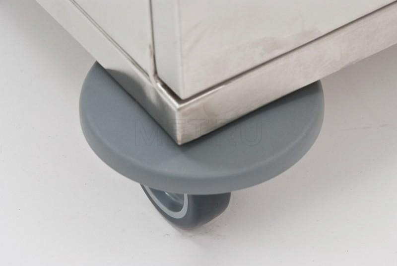 МЕТ AR-19 Стол анестезиолога нерж.сталь, на колесах ящик-дверь, с ручкой от производителя