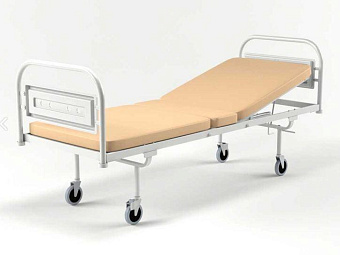 Узкая медицинская кровать с матрасом, ширина 770 мм