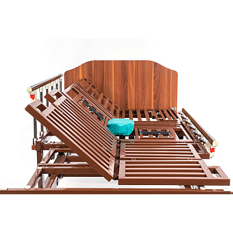 Медицинская кровать для лежачих больных с  USB, электрорегулировками, переворотом и туалетом (без матраса)