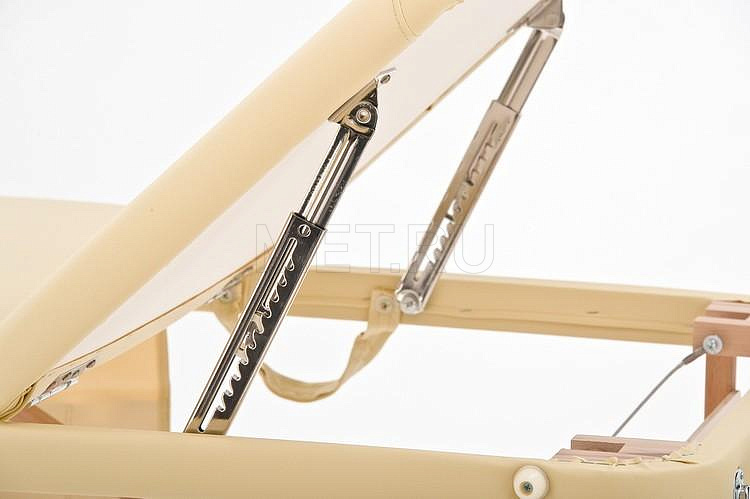 JF-AY 01 Массажный стол переносной трёхсекционный на деревянном каркасе, бежевый МЕТ