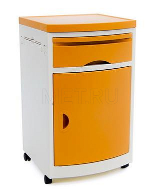 МЕТ ТK-110 Тумба прикроватная бежевая, фасады - охра от производителя