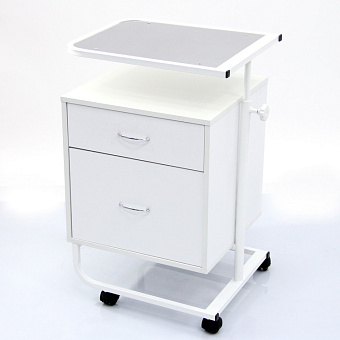 Тумба-стол прикроватный с поворотной столешницей (столешница - нержавейка)