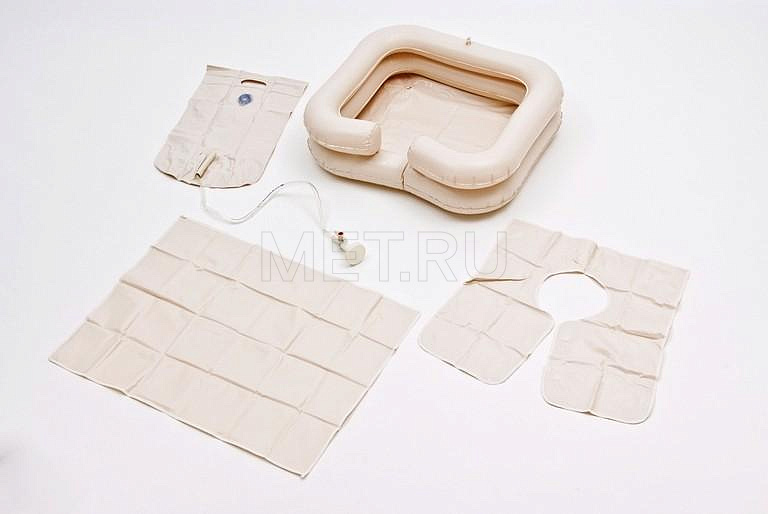  Комплект для мытья головы: ванна, емкость для воды, защитный фартук MET