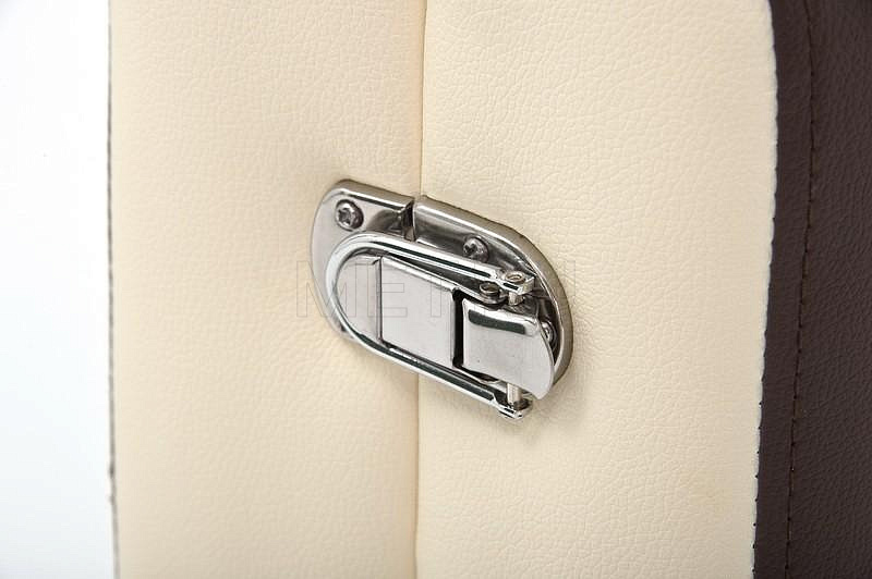 JFAL01А Массажный переносной стол на алюминиевом каркасе, коричневый/кремовый МЕТ