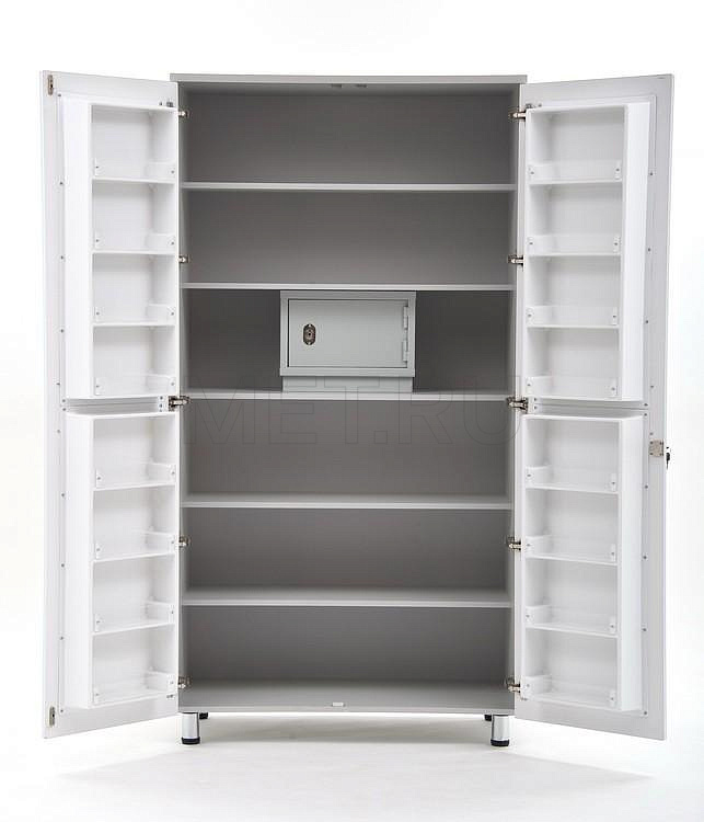ША01-00 БЕЛЫЙ Шкаф для медикаментов, ячейка ЛДСП, 16 ячеек (1000*560*1910)
