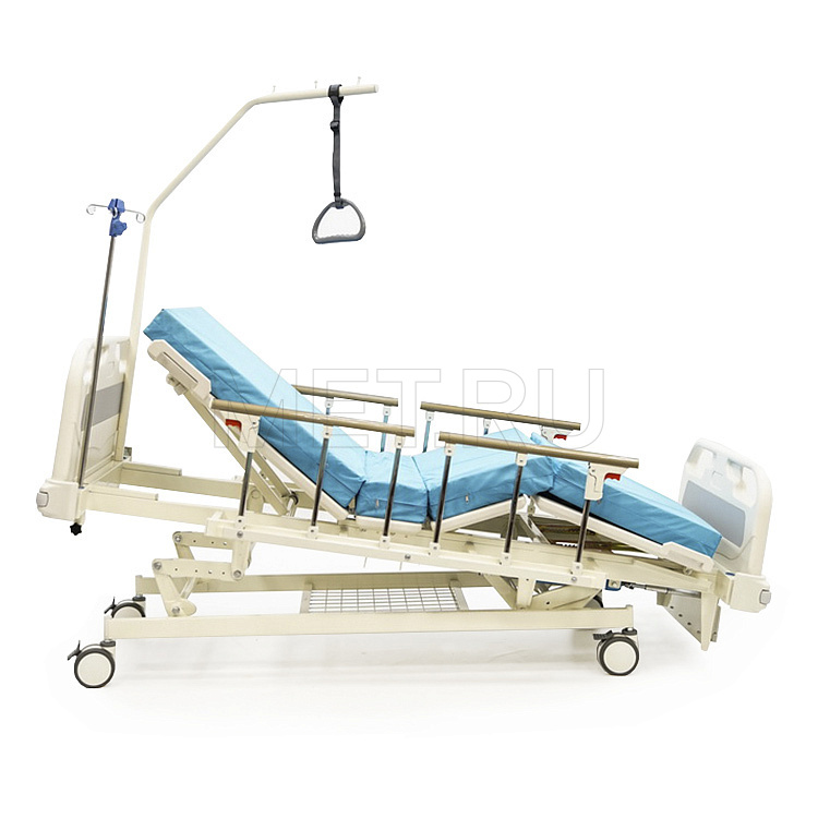 MET ЛЕГО-М5 Пяти-функциональная медицинская кровать с механическими регулировками МЕТ