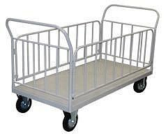 МСК-536 (900х625 мм, 400 кг) Грузовая тележка платформенная со съемными боковыми ограждениями