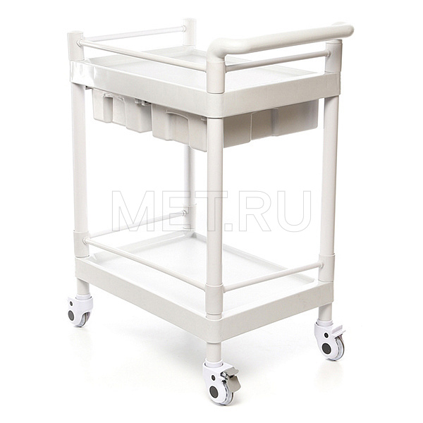 МЕТ SPY-120 Стол манипуляционный с 2 полками и 2 выдвижными ящиками