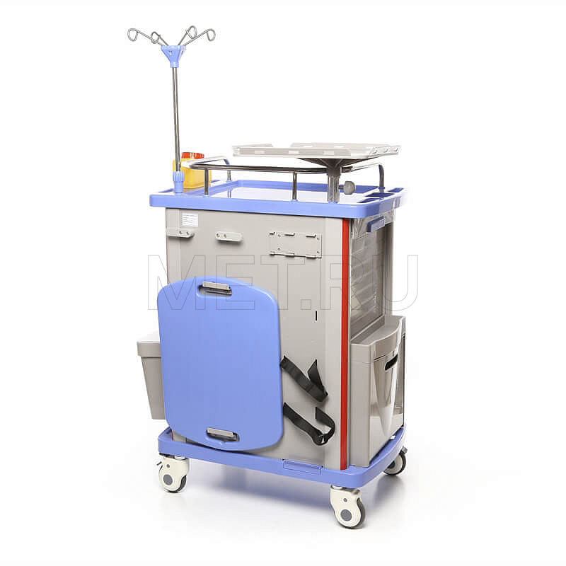 МЕТ ТP-500 Тележка реаниматолога для внутрибольничной скорой помощи от производителя