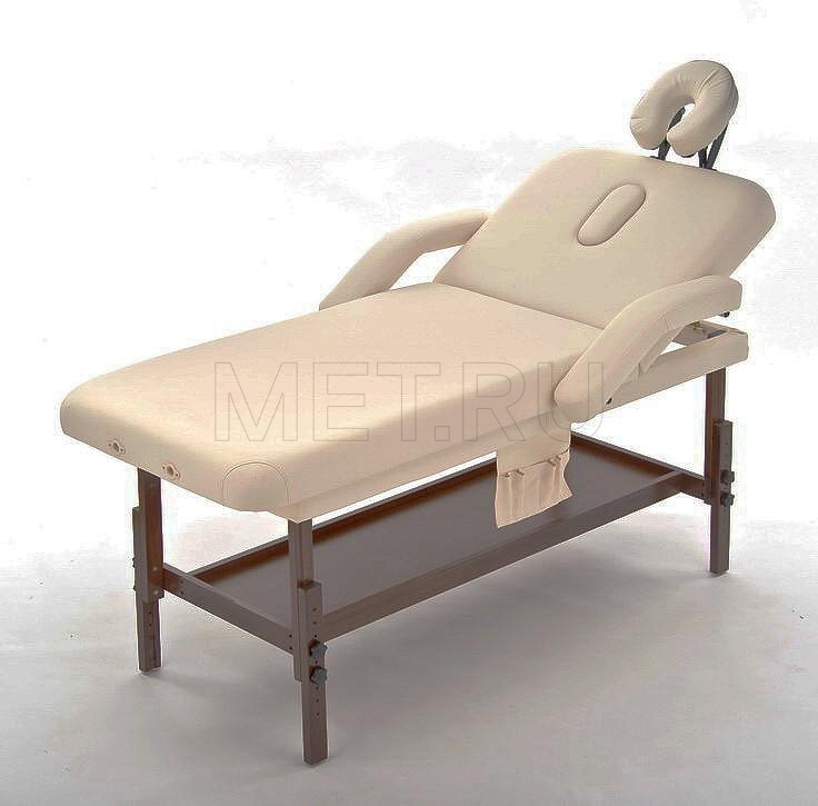 FIX-1A Стол массажный стационарный с рамой из бука, кремовый от производителя