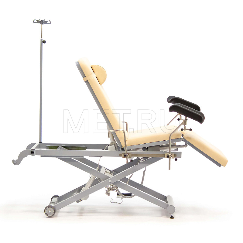 МЕТ KR 16 Гинекологическое кресло-кровать с электроприводом и со стулом для врача в комплекте MET
