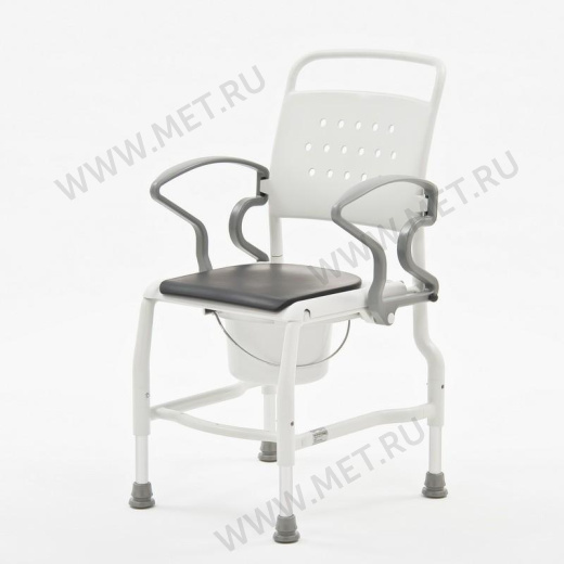 Rebotec Kiel, Германия Туалетный стул с санитарным оснащением, усиленный, серый/серый от производителя