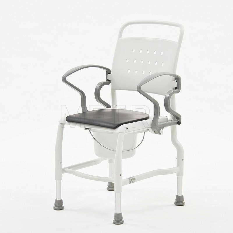 Rebotec Kiel, Германия Туалетный стул с санитарным оснащением, усиленный, серый/серый