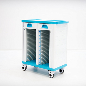 Тележка-столик для транспортировки и хранения рентгеновских кассет